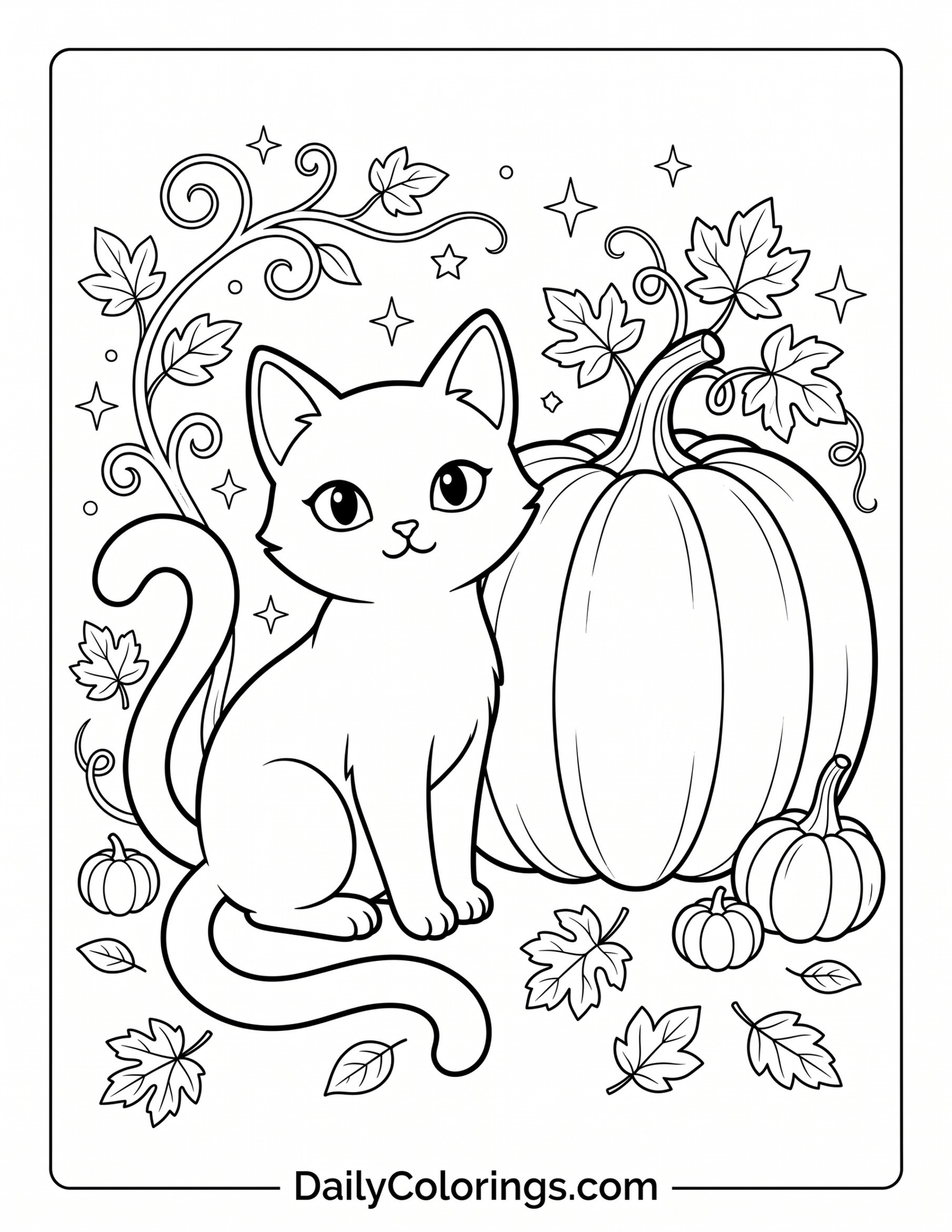 Pumpkin mandala coloring page