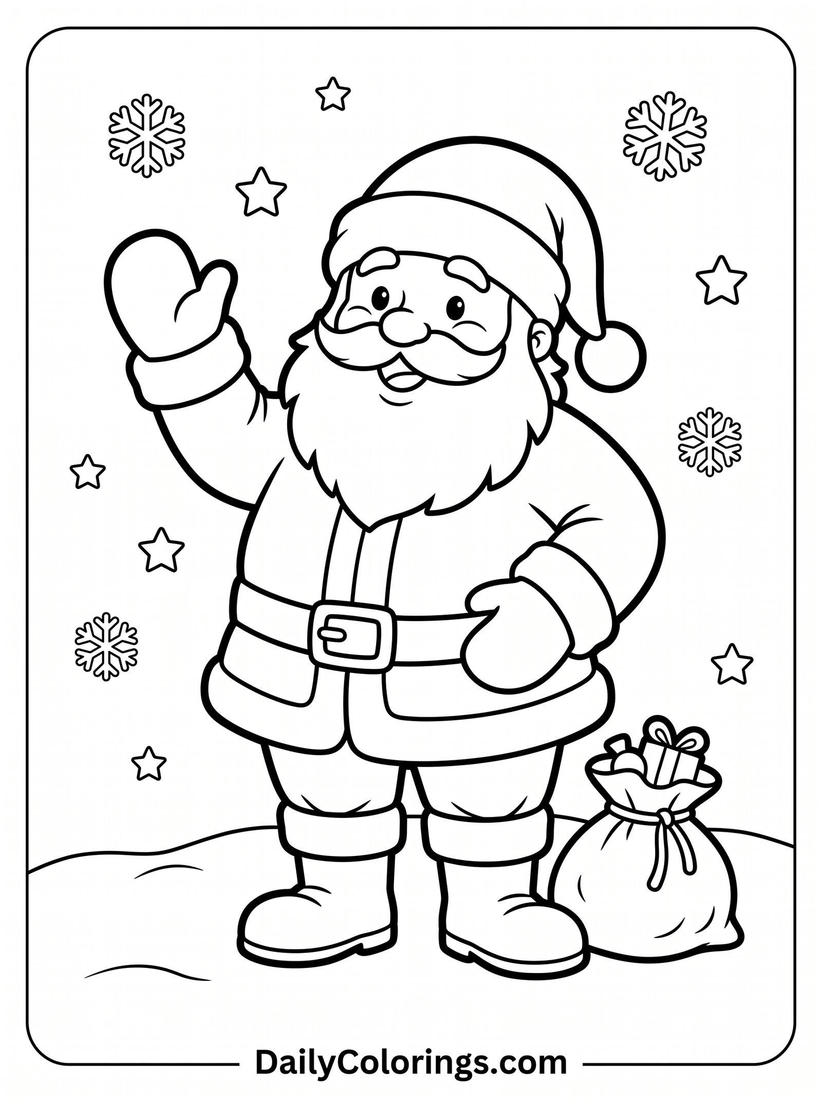 Santa Hat coloring page