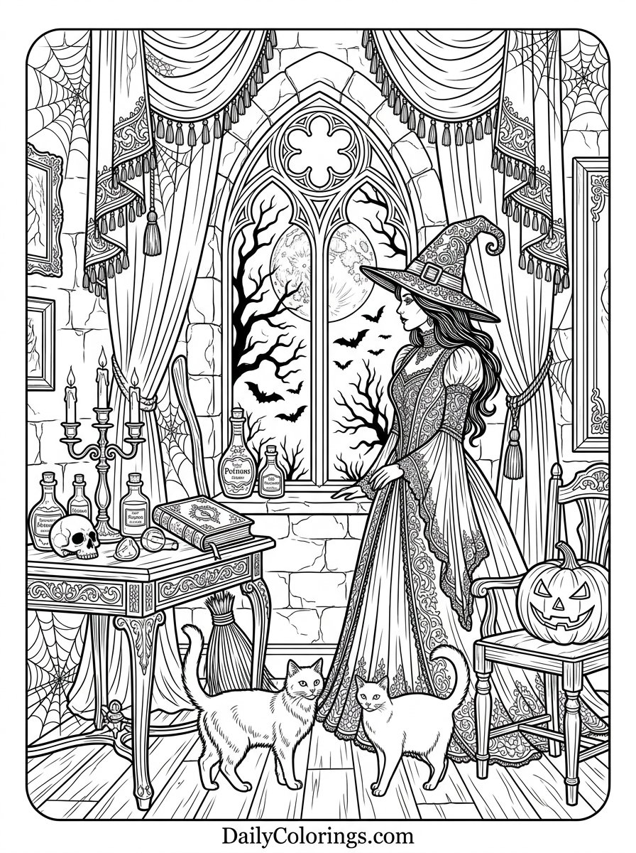 Witch Hat coloring page